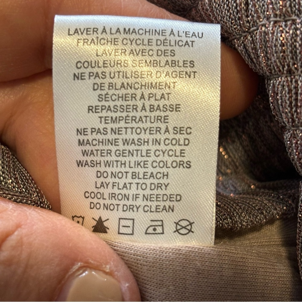 Joie Metallic Pullover Blouse, Size Medium - Picture 13 of 13